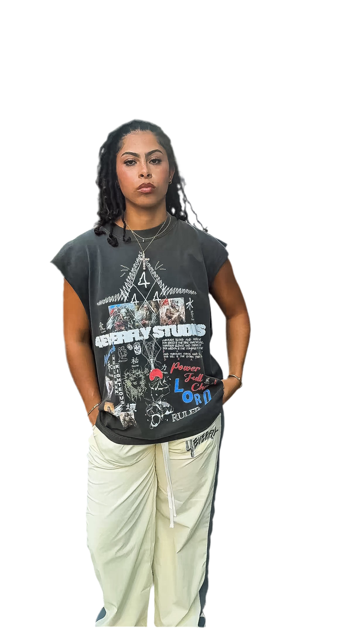 JUNZI SLEEVELESS SHIRT